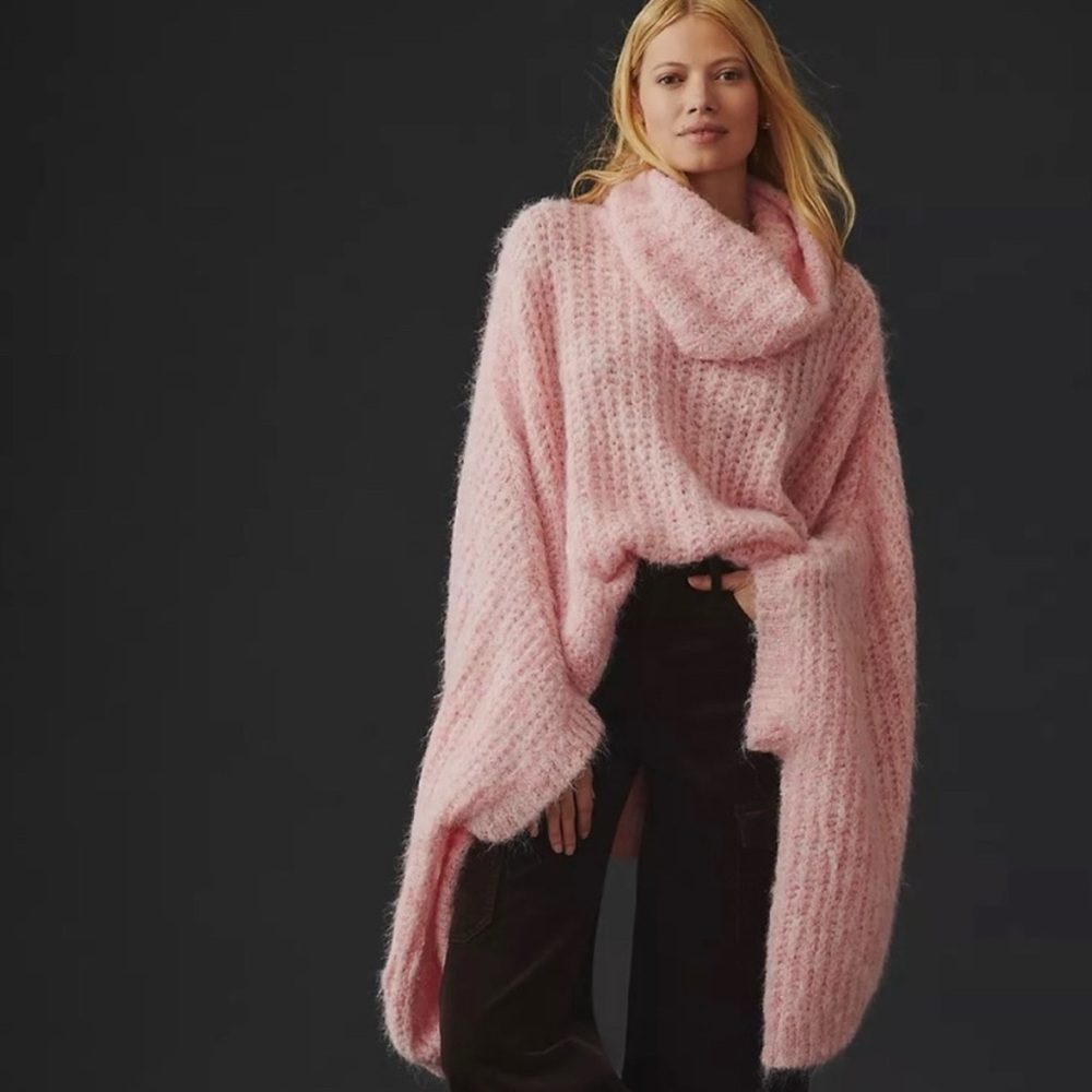 Anthropologie Funnel-Neck Poncho